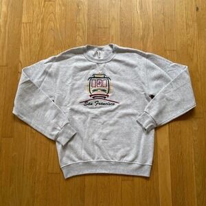 San Francisco Grey Jerzees Crewneck Sweatshirt Unisex Small • California SF